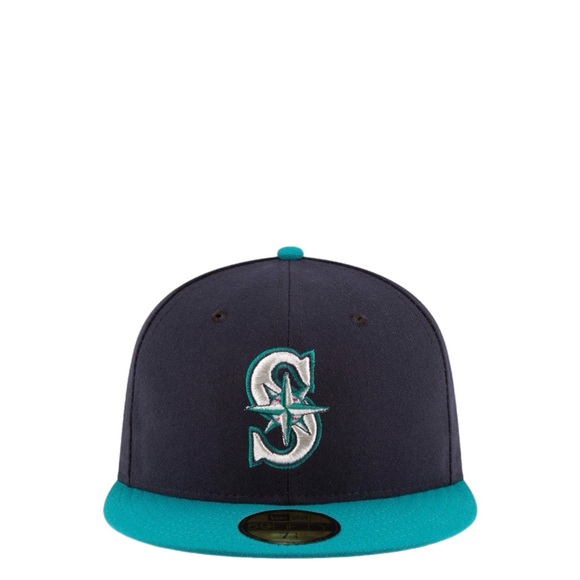 New Era Other - Men's New Era Seattle Mariners Navy/Aqua Alternate On-Field 59FIFTY Fitted Cap